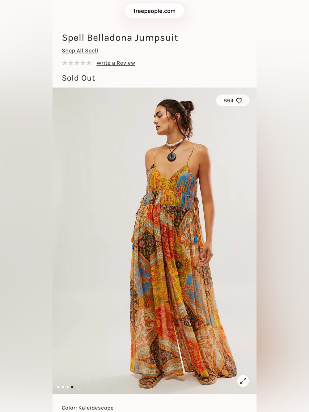 Spell & The Gypsy Belladonna Jumpsuit in Kaleidoscope